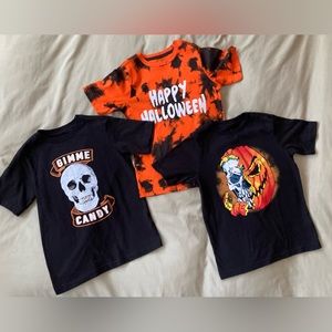 Boys Halloween shirt bundle size xs-4/5